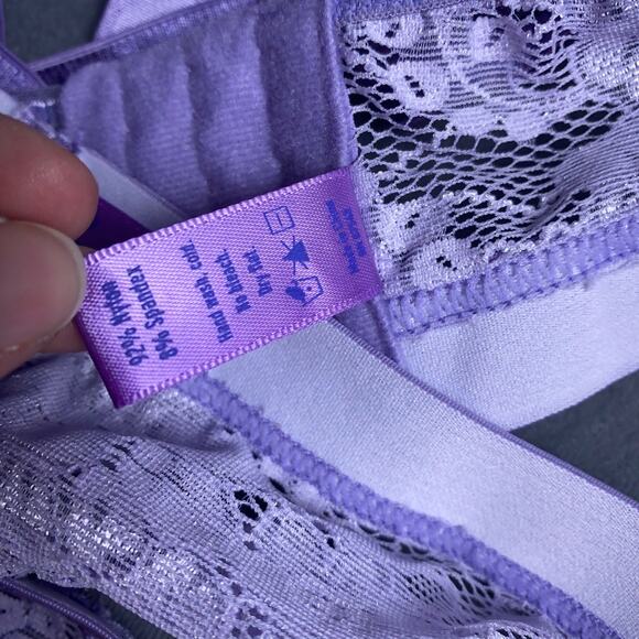 Exposed by Magic Silk Open Cup Crotchless Panties Garter Lingerie Small Medium - Picture 12 of 12